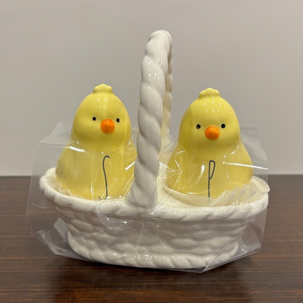 Rae Dunn Yellow Chick Salt and Pepper Shakers